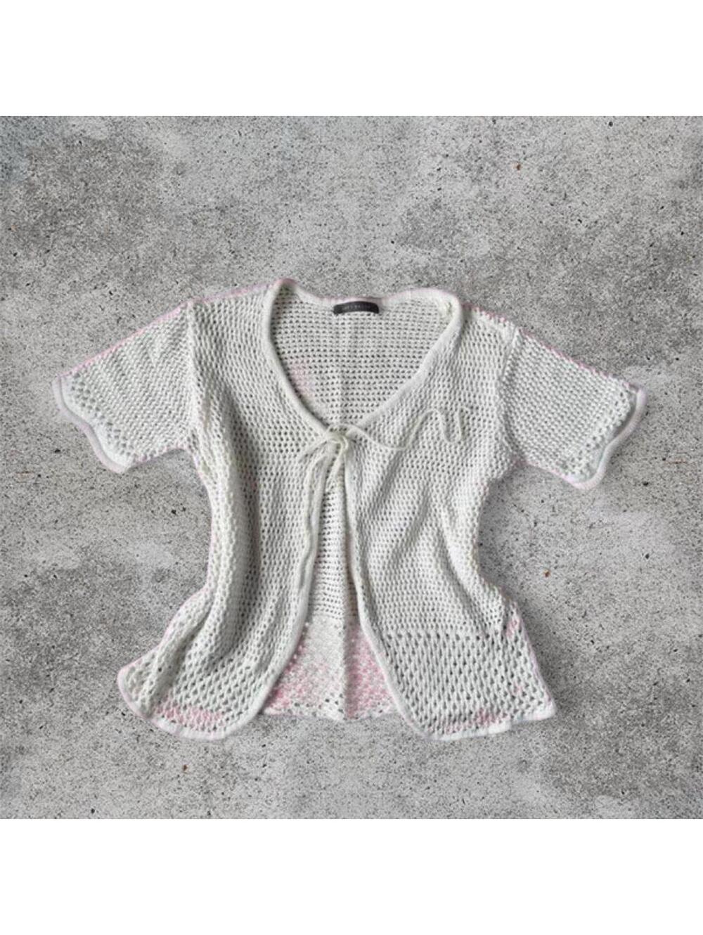 Suzy shier white/cream knit cardigan